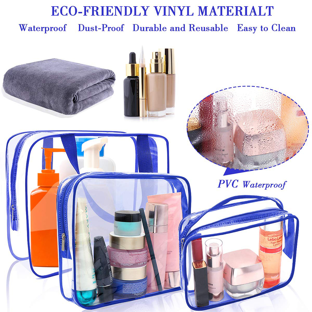 C565 6pcs Clear Travel Luggage Pouch