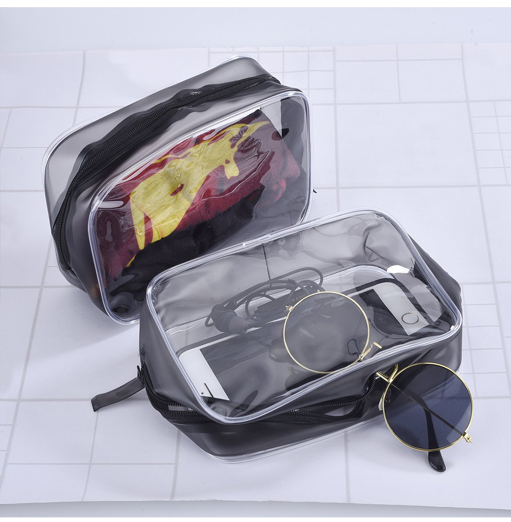 C571 Men PVC Travel Carry Cosmetic Makeup Bag