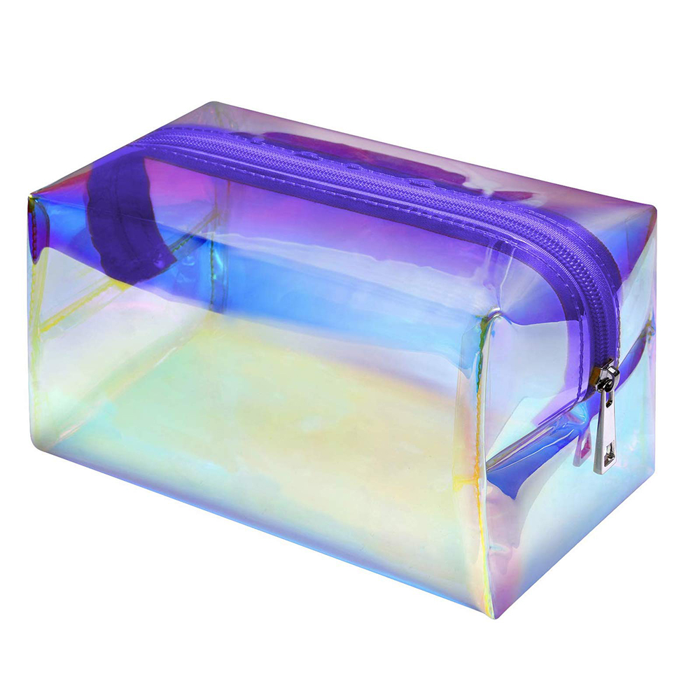 C573 Women Color Holographic PVC Cosmetic Travel Bag