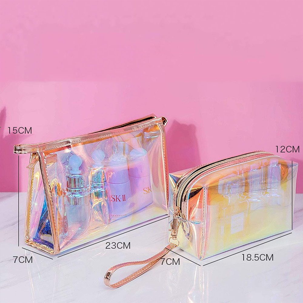 C595 Holographic Waterproof Toiletry Organizer Bag