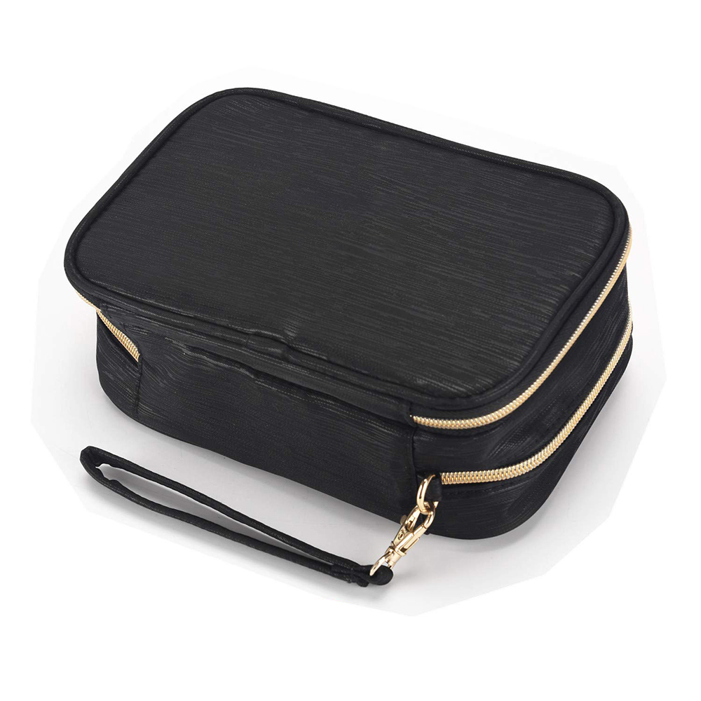 C546 Luxury Black PU Makeup Bag