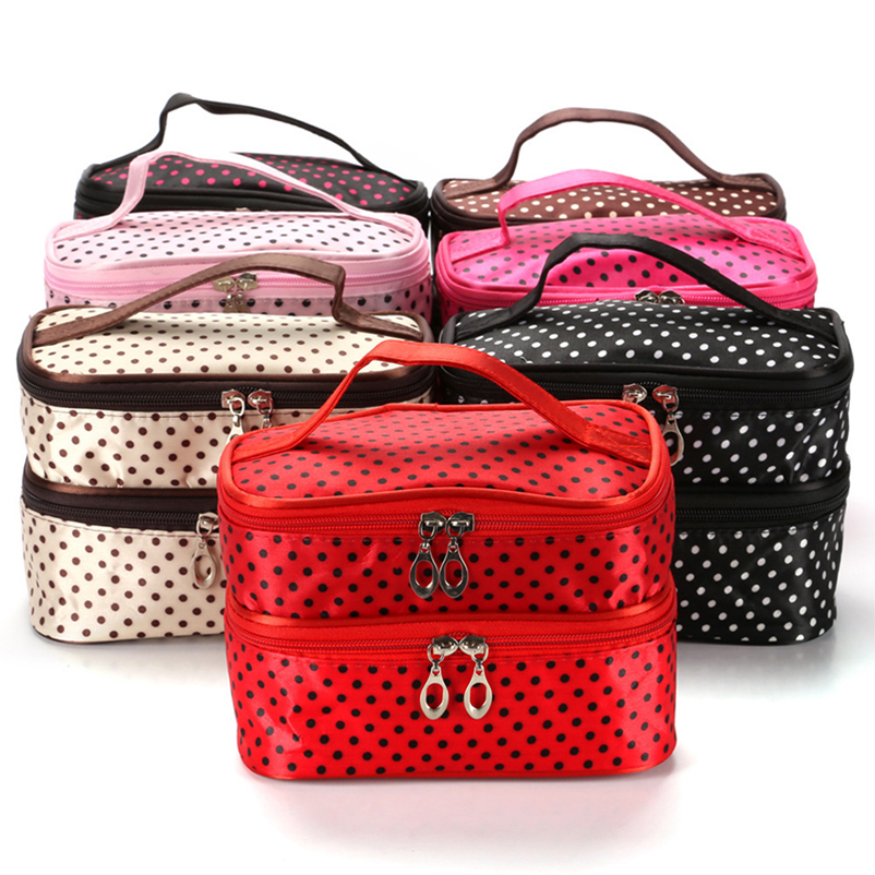 C329 Washable Double Layer Cosmetic Bag