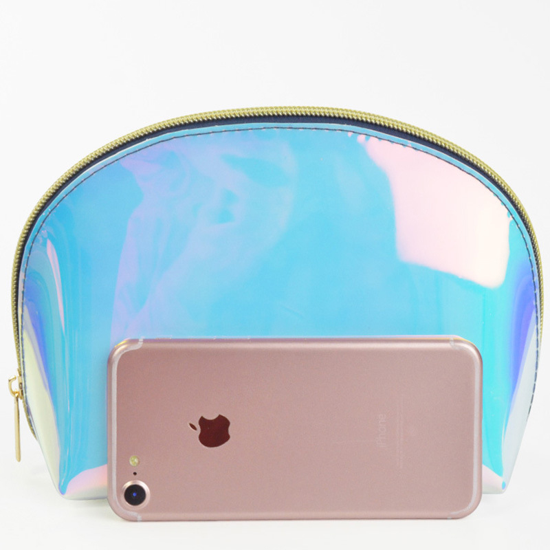 C312 TPU Toiletry Washable Iridescent Holographic Bag