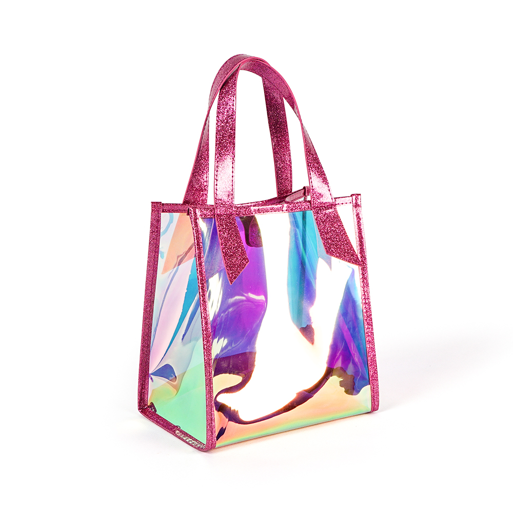 C537 Clear TPU Holographic Tote Bag With Handle