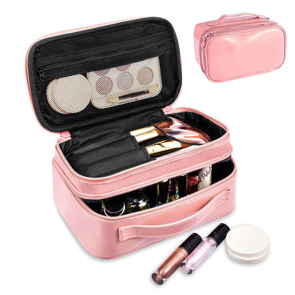 C580 Double Layer PU Makeup Brush Holder Bag