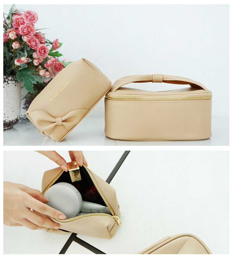 C122 Leather Cosmetic Bag Blanks Toiletry Bag