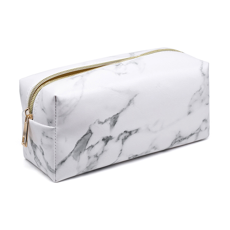 C245 Women PU Marble Vanity Cosmetic Wash Bag 