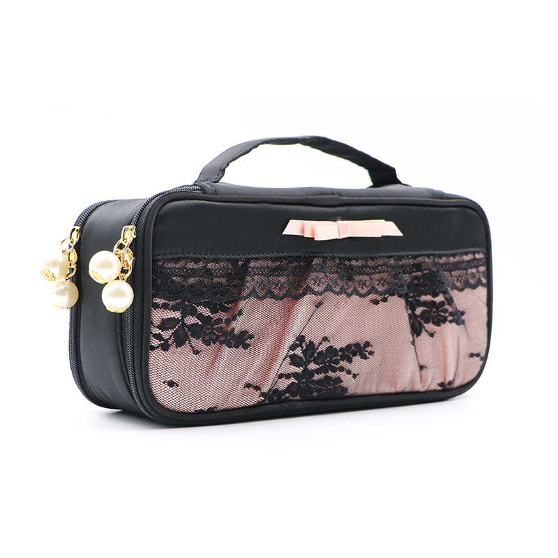 C186 Customizable Foldabel Handbag Lace Toiletry Makeup Bag