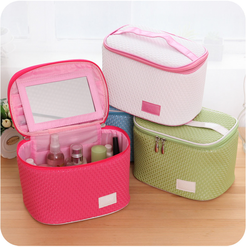 C256 Barrel Makeup Brush PU Toiletry Bag