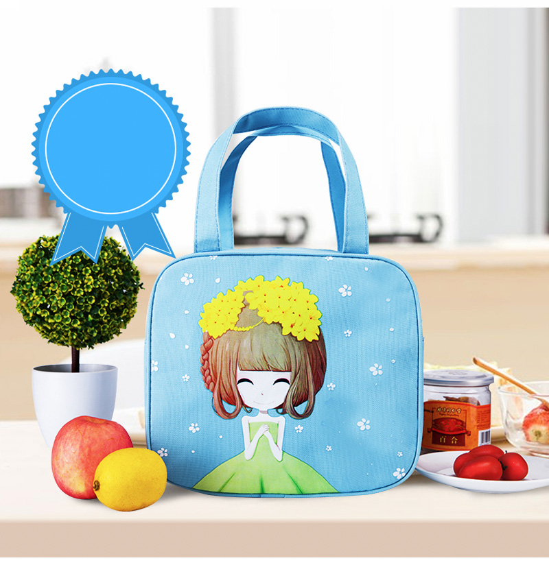 L034 Cartoon Polyester Cooler Lunch Bag