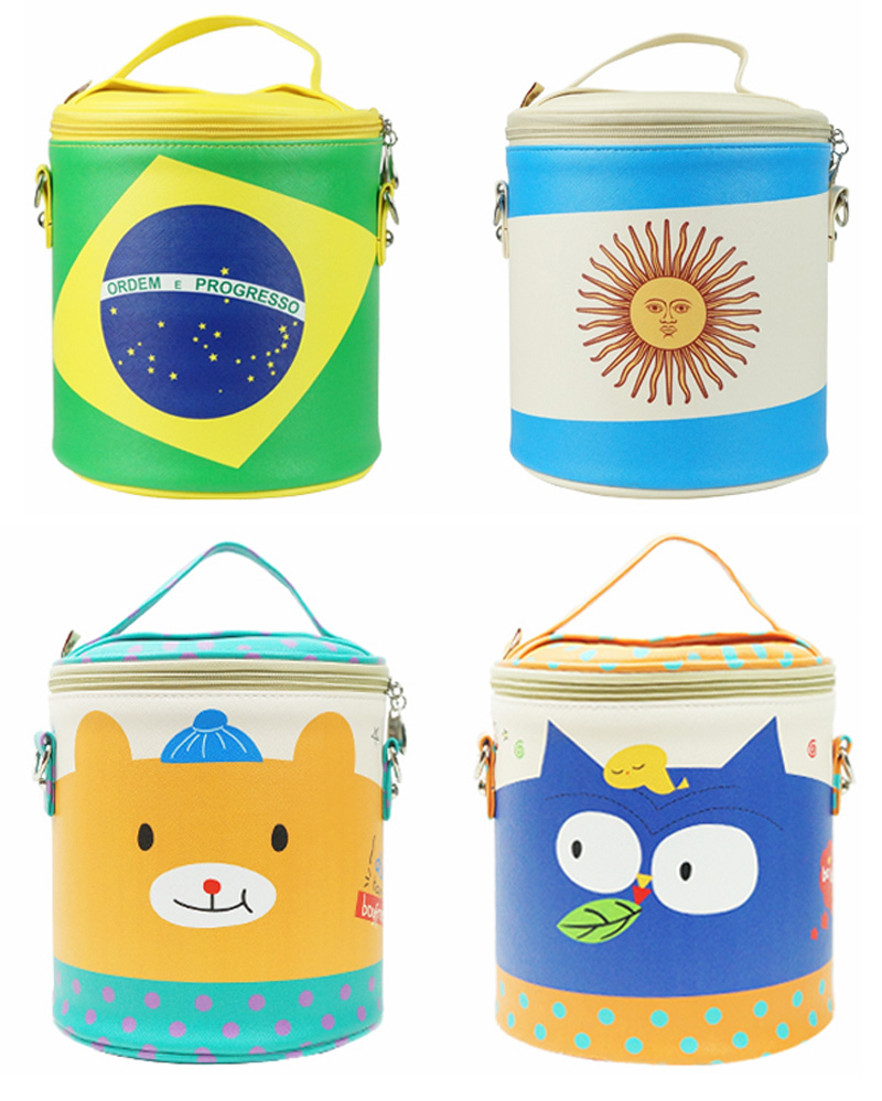 L044 Round Cute Insulated Lunch Cooler Bags