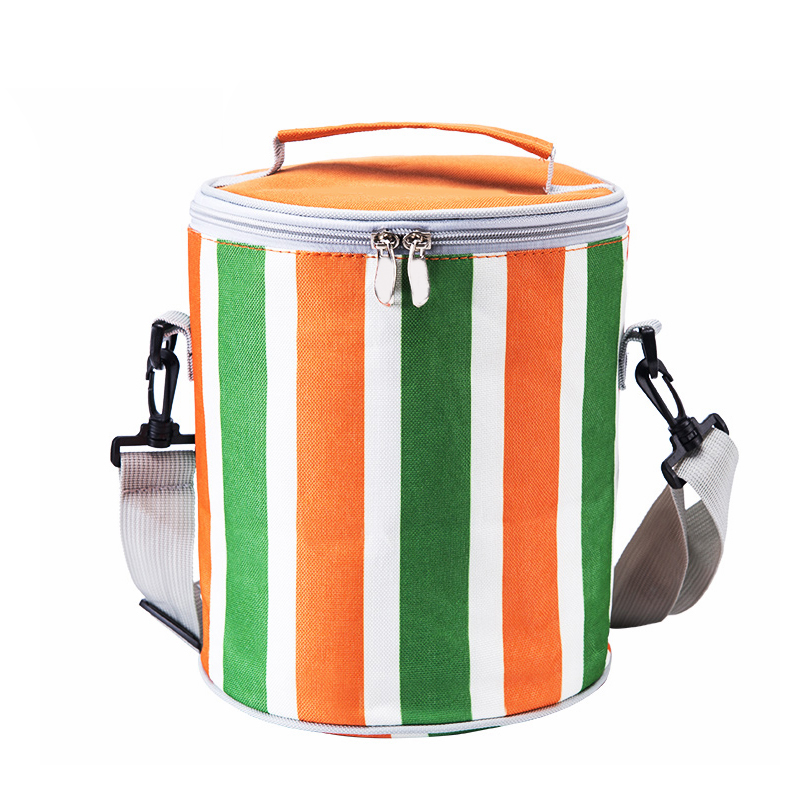 L040 Cylindrical Large Insulated Thermal Picnic Cooler Bag